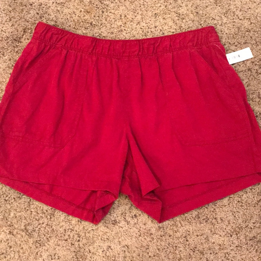 Old Navy soft shorts in burgundy size L